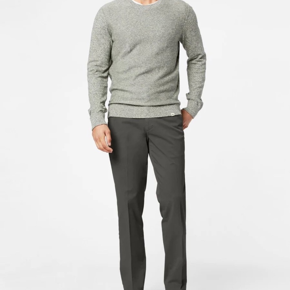 Dockers Men’s Workday Khakis, Straight Fit - Grey - 33 X 30